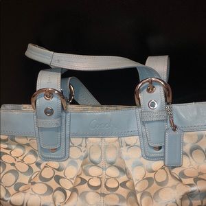 Blue Coach pocketbook.